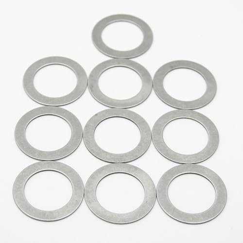 Generisch 10 Stück 12x18x0,5 mm Paßscheiben Stahl blank, DIN 988, Passscheiben, Stahlausgleichsscheiben, Distanzscheiben