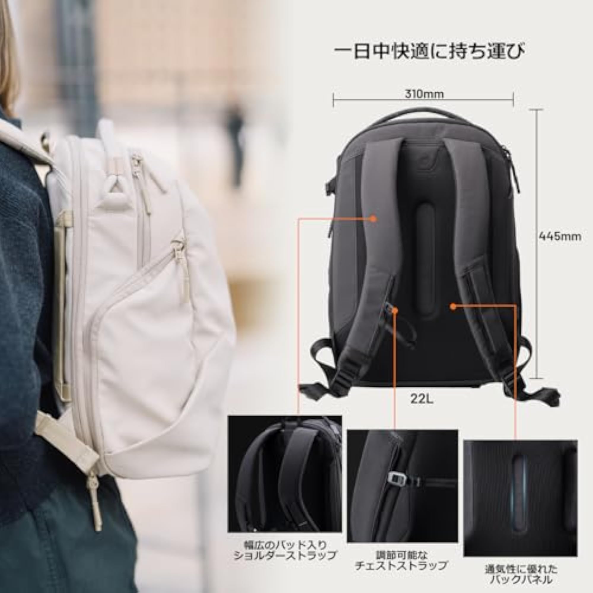 OneGo Lite Backpack Camera Bag for Travel