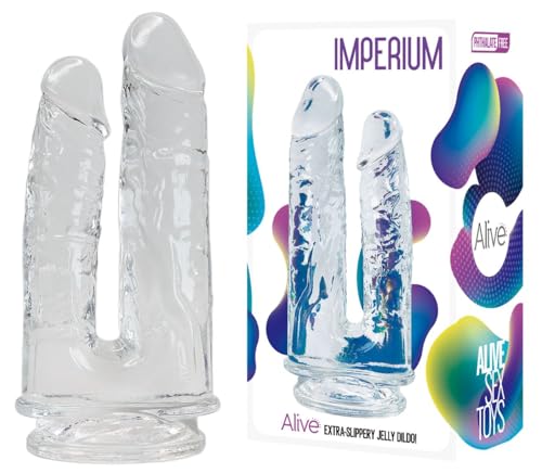 Alive - Imperium Double Realistic Penis Transparent 12/14 CM