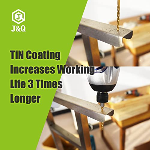 J&Q 3/32 Inch Twist Hex Shank Drill Bits, Hss Sharp Impact Driver Drill Bits For Steel, Copper And Aluminum Alloy (Pack Of 12 Identical Pcs) #TOP4