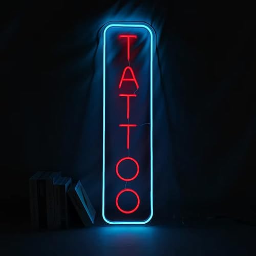 Miniatura 2 de El tatuaje llevó la muestra de neón de la tienda, muestra del estudio del tatuaje, signo del salón de belleza, muestra de neón del logotipo de la
