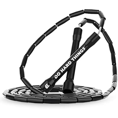 EliteSRS, Do Hard Things Beaded Jump Rope, Black, 10 Feet Cover