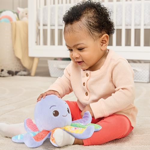 Vtech Baby - Babys Plüsch-Oktopus – Sensorisches Kuschelspielzeug zur Förderung der Wahrnehmung – Für Babys von 3-36 Monaten