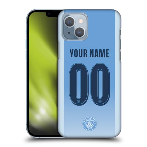 Coque iPhone 14 Manchester City personnalisable rigide avec maillot officiel
