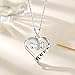 EUDORA 925 Sterling Silver Necklace Cute Dog Paws with Bone, Heart Shape Pendant 18