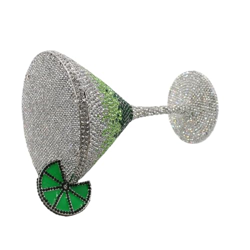 Image of Women Goblet Rhinestone Evening Bag Cocktail Cup Diamond Clutch Funny Crystal Prom Handbag Wedding Purse for Party