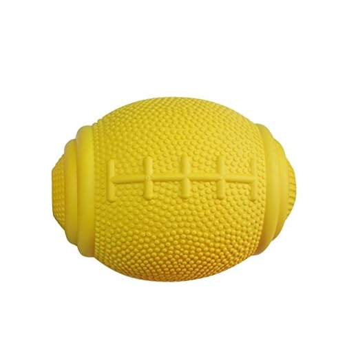 PlayfulSpirit Pelota de Rugby de Recompensas para Cachorros y Perros: Dispensador de Comida, Increíble Destructor del Aburrimiento de Mascota y Divertido Juguete de Entrenamiento Básico para Cachorros