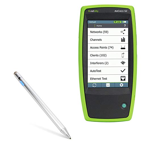 BoxWave Stylus Pen Compatible with NetAlly AirCheck G2 - AccuPoint Active Stylus, Electronic Stylus with Ultra Fine Tip for NetAlly AirCheck G2 - Metallic Silver