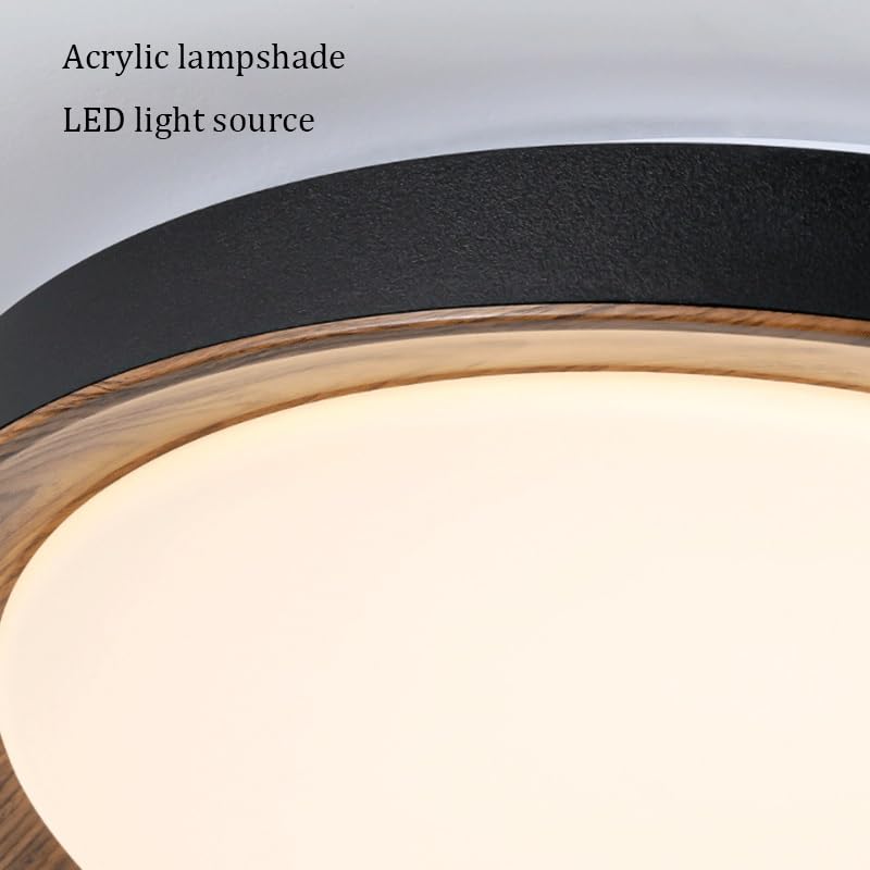 Lampara de techo de estilo chino con LED regulable de 3 colores 5