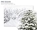 Allenjoy Christmas Backdrop 7x5ft Natural Winter Forest Snowflake Snowfall Background for Photography White Snow Tree Home Party Decoration Photo Booth Props