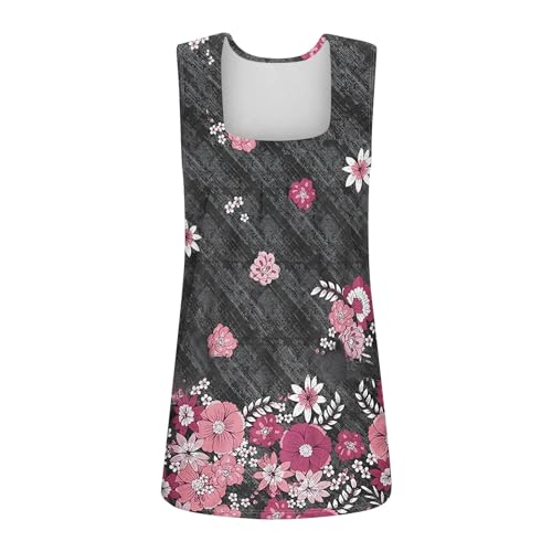 Spring Summer Plus Size Dressy Tank Tops for Women 2025 Womens Workout Floral Boho Beach Sleeveless Shirts Blouses