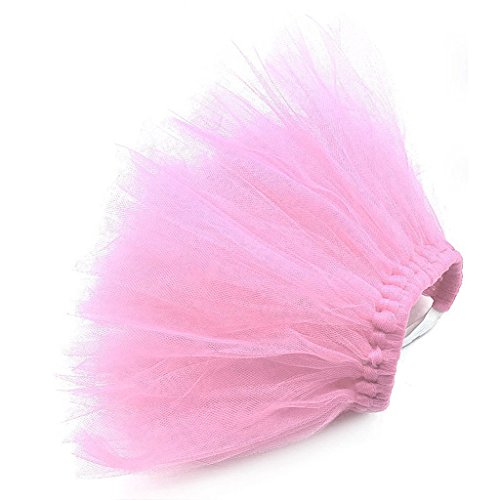 Youngy Pet Puppy Small Dog Lace Skirt Princess Tutu Dress Clothes Apparel Costume Cute - Pink - L