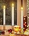 RONXS LED Window Candles With Timer, Flickering Flameless Taper Candles With Remote, Battery Operated, Indoor Christmas Decorations (6 Pcs Gold)