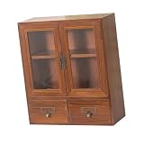 PETSOLA Armario de Almacenamiento con Estante de Madera para Tocador de Cocina O Sala de Estar.