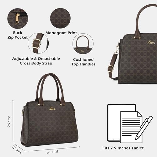Image of Lavie Women's Ushawu Satchel Bag | Satchel Handbag for Work | Ladies Purse | Stylish Shoulder Bag | Gift for Women