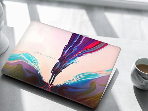 Image of NoWorries 14inch /15.6inch Laptop Skin ''Customizable'' Easy to Apply Gray Back Skin for All Laptops (Theme - Graffiti) (Scratch & Dustproop) Gray Back Material Bubble Free Laptop Skins