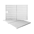 KIKIBRO 15 Inch Grill Cooking Grates Replacement for Broil-Mate 165154 195554, Broil King 986557, 9869-54 9869-57, Signet, Crown, Huntington, Sterling 1155-54, Stainless Steel Grids, 15" D x 25.5" W