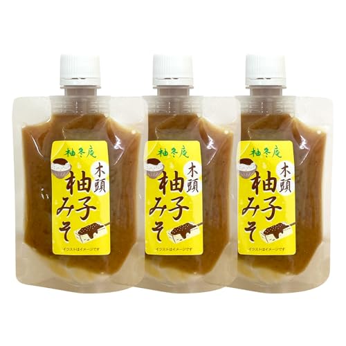木頭柚子みそ パック 130g×3個