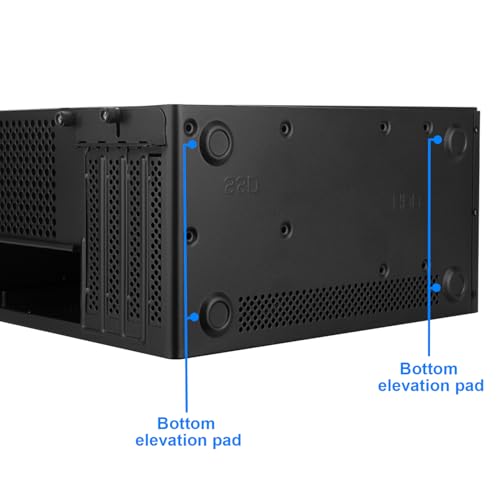 Iesooy Micro ATX Case, MATX Case Mini PC ITX Desktop Computer Case Support Micro ATX/ITX Mini PC case with USB3.0, Support 3.5'' HDD - Thumbnail 5
