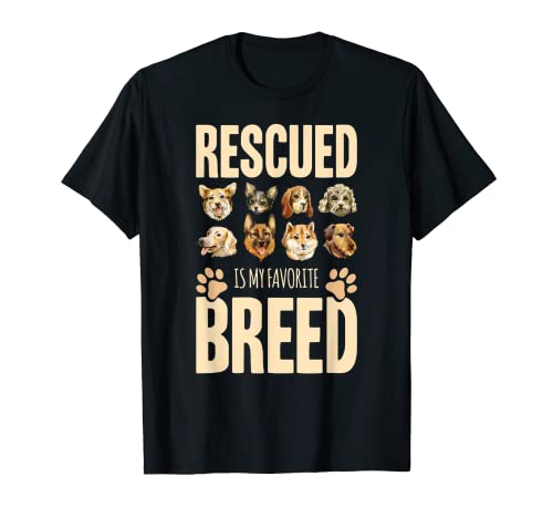 Dog Lovers Rescuing Doggie Rescued Breed Animal Owner Save Camiseta