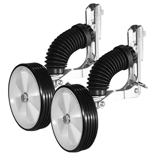 Bicicleta infantil sin pedales Estabilizadores de bicicleta para niños 10"-16" ruedas de entrenamiento universales de fácil ajuste para bicis. de Patentes (ruedas de entrenamiento inteligente). AMDA1 Rolls para las medidas de la bicicleta infantil, según la norma DIN: 10 "12" 14 "16". Sistema de aprendizaje con doble ajuste de Patente Internacional Distribución esclusivMondialea. (NEGRO) STWheels es un accesorio indestructible que protege a su hijo y mejora su bicicleta