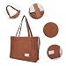 Imagen de Valleycomfy Bolsos de mano de pana, estilo vintage