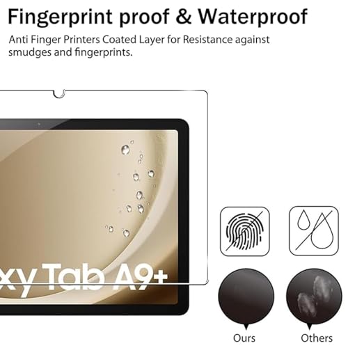 Image of TechTrendz Anti-Scratch 9H Surface Hardness Premium Tempered Glass Screen Protector for Samsung Galaxy Tab A9 Plus / A9+ Tablet [11 inch] [SM-X210 /X216]
