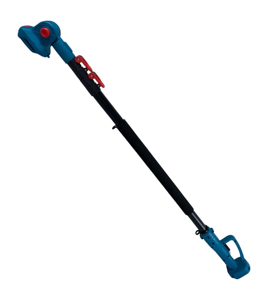 Kit Potatura, Forbici da Potatura + Mini Sega Elettrica con Asta Telescopica 250 cm con Snodo, Motosega Lama 6", Trancia Rami Professionale Cesoie Elettriche portatile, 2 Batterie da 21V