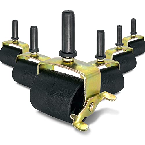 IRENPORU 6 PCS Heavy Duty Locking Metal Casters for Bed Frame Replacement Parts Rollers Wheels for Furniture Socket