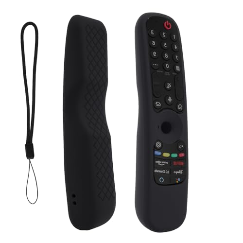 Compatibilidad Funda De Silicona Antideslizante para Mando LG TV MR21GA, MR21GC, MR22GA, MR22GN, MR23GA, MR24GA – Protección Completa para Control Remoto LG Magic Control 2021/2022/2023/2024