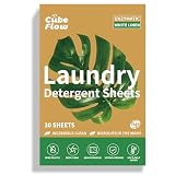 Linen Scented Laundry Detergent Sheets | 60 Loads | Natural Freshness & Deep Cleaning | Liquidless, Pre-Measured Eco Sheets | Hypoallergenic & Travel Friendly