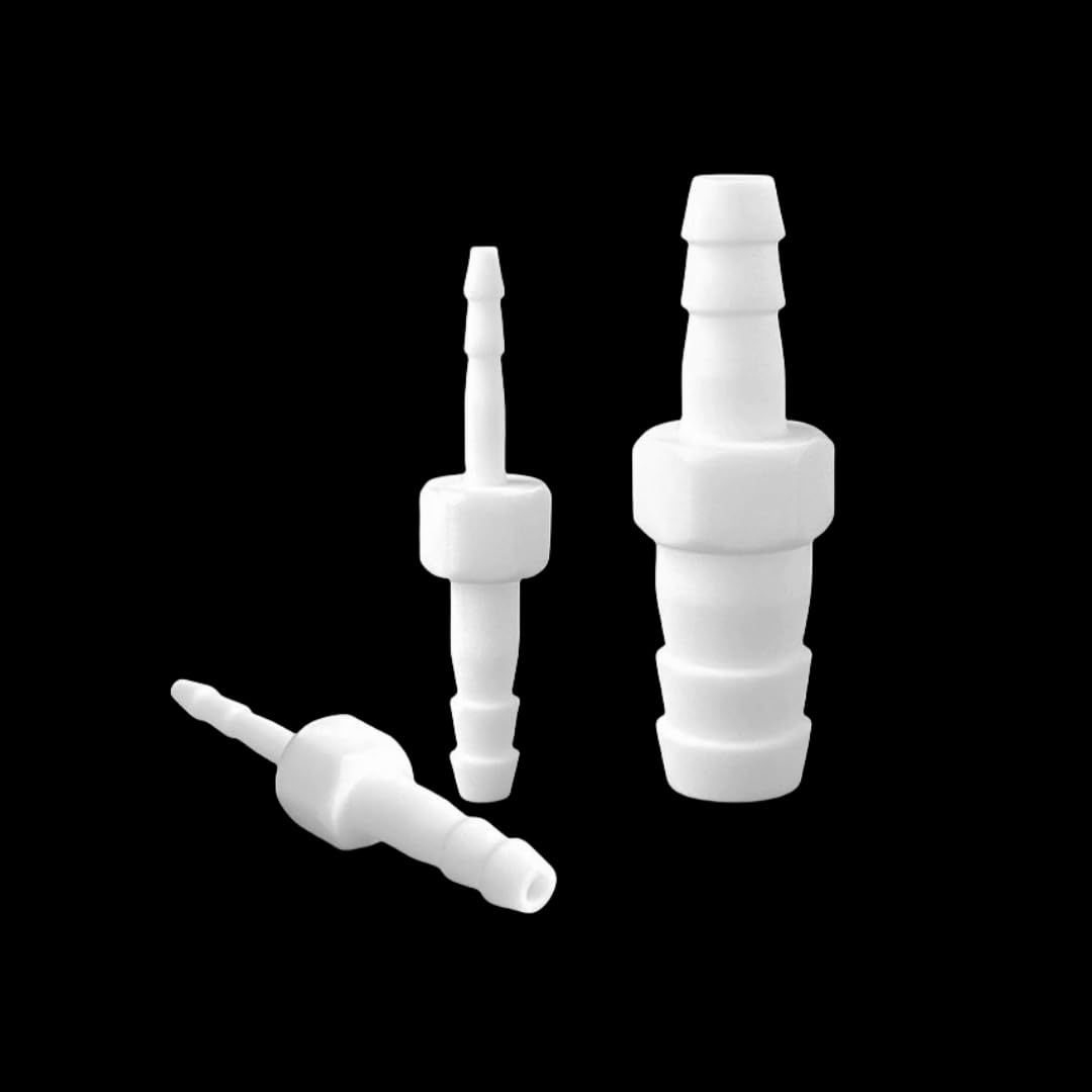 1 szt. Złącze redukcyjne u PTFE - Złączki kolczaste o zmiennej średnicy dla bezpiecznych połączeń(10mm-10mm Equal Dia)