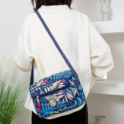 Image of MOMISY Women Mobile Messenger cellphone Bag Ladies Nylon Shoulder Cross Body Long Strap for College, Outing, Travelling, Work