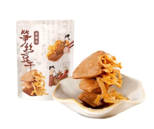 Tofu séché pousses de bambou râpées viande végétarienne braisée