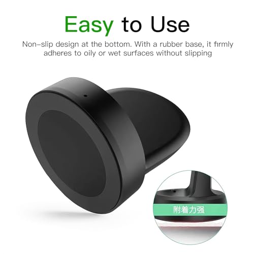 Image of Galaxy Watch Charging Dock, 4.5 cm Diameter, 60 cm USB Cable, Compatible with 46mm /42mm /Gear S2 /S3 /S4, Black