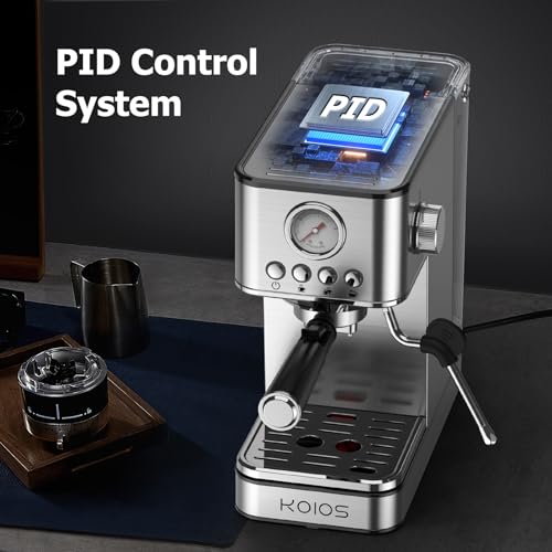 Koios EM621 Espresso Machines, Upgraded 1200W Espresso Maker With Foaming Steam Wand thumb #4