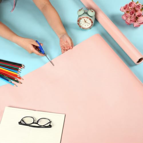 Image of 2 Roll Pink Bulletin Board Paper 12 x 4 ft Large Fabric Classroom Decor | 4x12 ft Fadeless Display Background, Durable for DIY Crafts Classroom Bulletin Boards, Back to School Decorating Projects