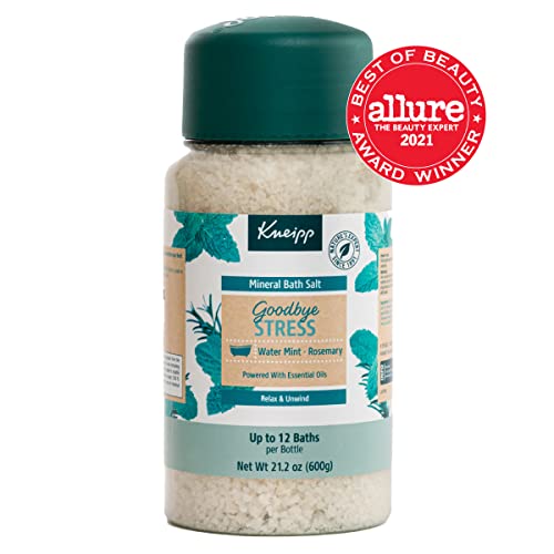 Kneipp Mineral Bath Salts With Goodbye Stress Rosemary & Mint, 21.2 Ounces For Up To 12 Baths #TOP5