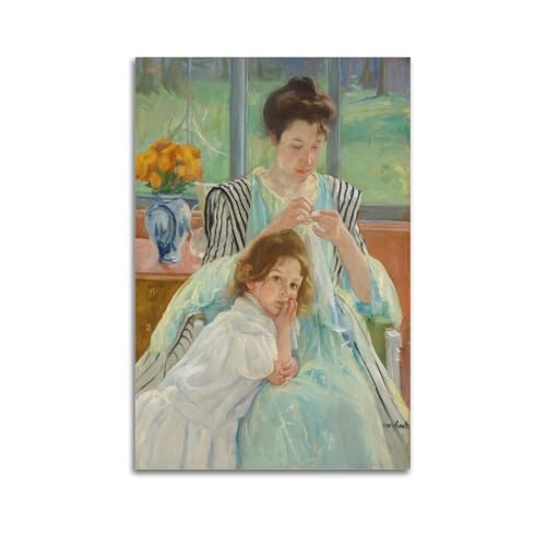Lienzo decorativo Mary Cassatt de 40x60 cm para un dormitorio elegante y con arte