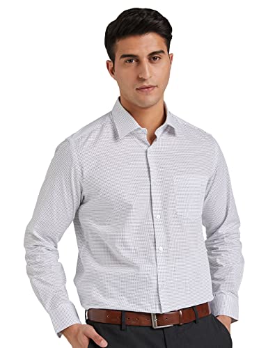 Image of Diverse Men's Cotton Printed Full Sleeve Regular Formal Shirt