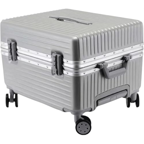 HJDQMDHA Silencioso Maleta rígida con Marco de Aluminio, Carrito Giratorio, Equipaje de Mano de 18/20 Pulgadas para Cabina con Ruedas giratorias de 360° Liso