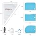Piping Bags and Tips Set, Cakes Decorating Supplies Kit with 100pcs 12 Inch Pastry Bags, 16 Piping Tips, 3 Cake Scraper, 2 Couplers, 2 Bag Ties, Simple and Convenient Baking Supplies Set
