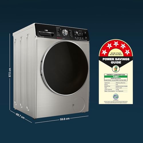 IFB 10Kg 5 Star with Deep Clean Oxyjet Technology, AI Powered, Fully Automatic Front Load Washing Machine (EXECUTIVE PLUS VSC 1014, Steam Refresh Program, Wi-Fi, Eco Inverter, SUS VCM, silver) view 2