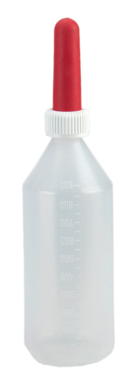 Kerbl Bidon de Lait 1 Litre, entièrement monté, Bouteille d'élevage d'animaux - 1425
