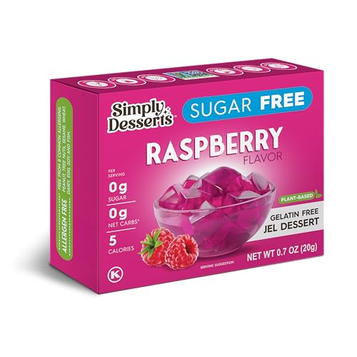 Simply Delish Sugar Free Raspberry Jel Dessert, .7 Ounce
