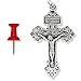 Pack of 10 - Pardon Crucifix Rosary Part Pope Saint Pius X - 2 1/8