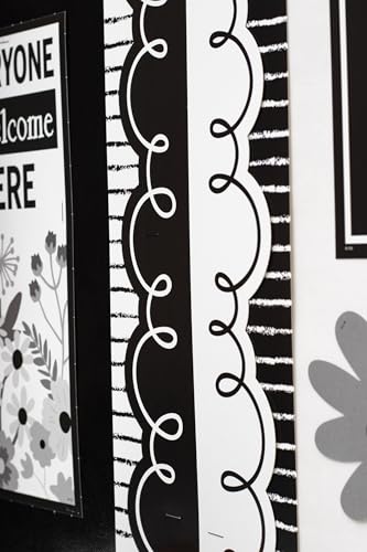 Borde enrollado negro Teacher Created Resources para personalizar taquillas y puertas 4
