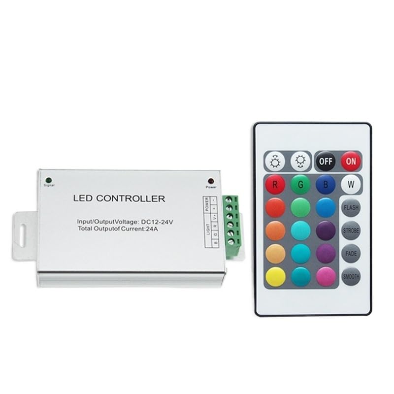 Contrôleur LED RGB pour illuminer votre salon avec la télécommande infrarouge 24 keys