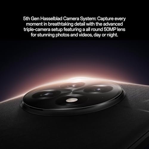 Image of OnePlus 13, 16GB RAM + 512GB Storage, Dual-SIM, Unlocked Android Smartphone, Snapdragon 8 Elite, 80W SUPERVOOC Fast Charging and 50W AIRVOOC Charging, Advanced Hasselblad Camera, 2025, Black Eclipse