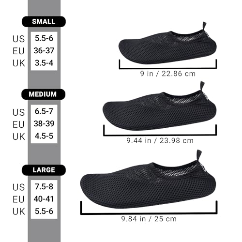 Eco-Fused Women's Water Shoes with Elastic, Quick Dry, Breathable Fabric and Non-Slip Rubber Sole3